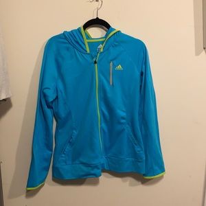 Adidas zip front jacket